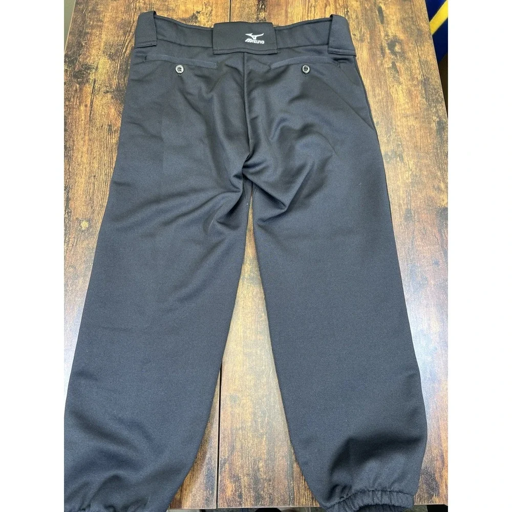 Women's Mizuno‎ Performance Softball Elastic Bottom Black Athletic Pants Sz M